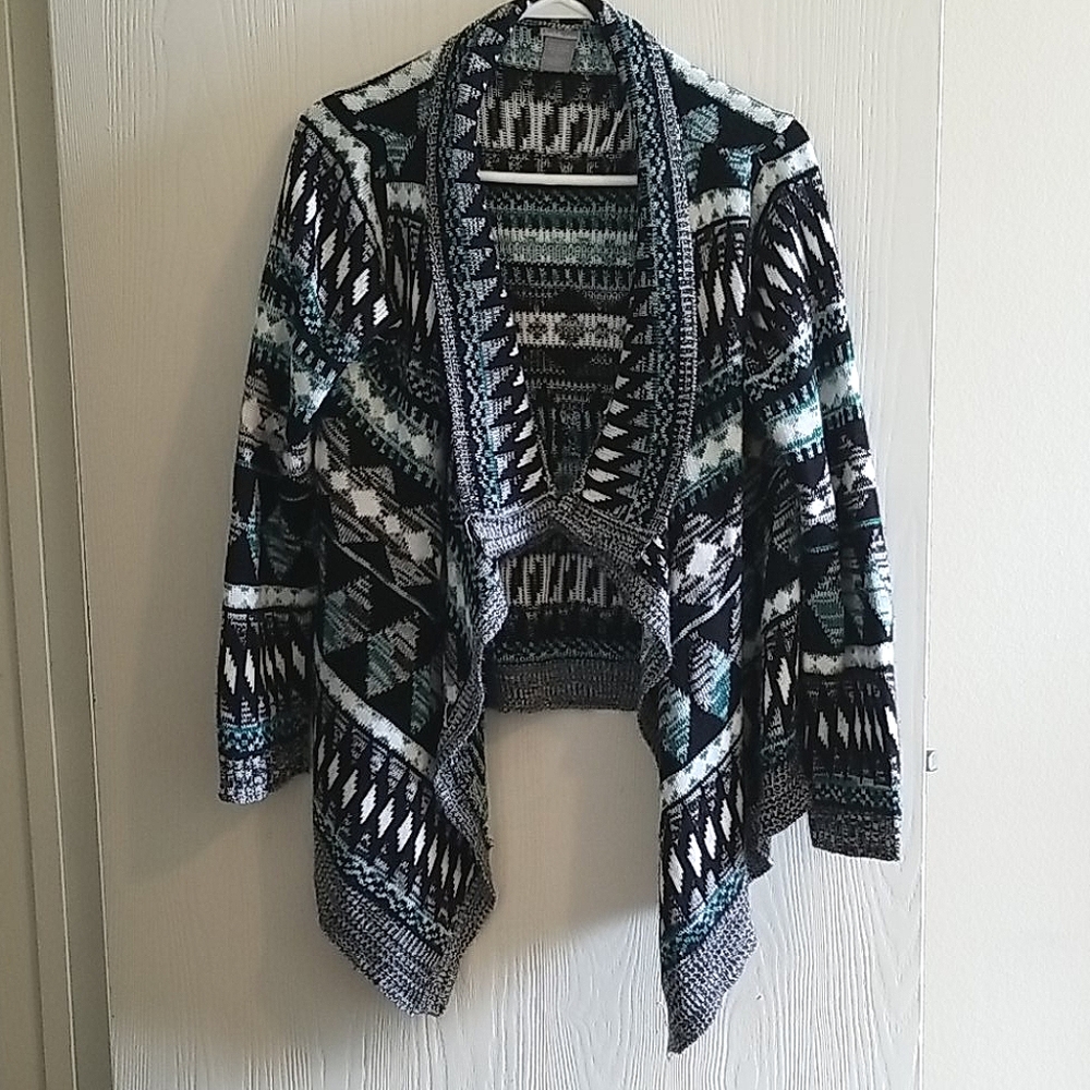 Charlotte Russe Chevron Cardigan